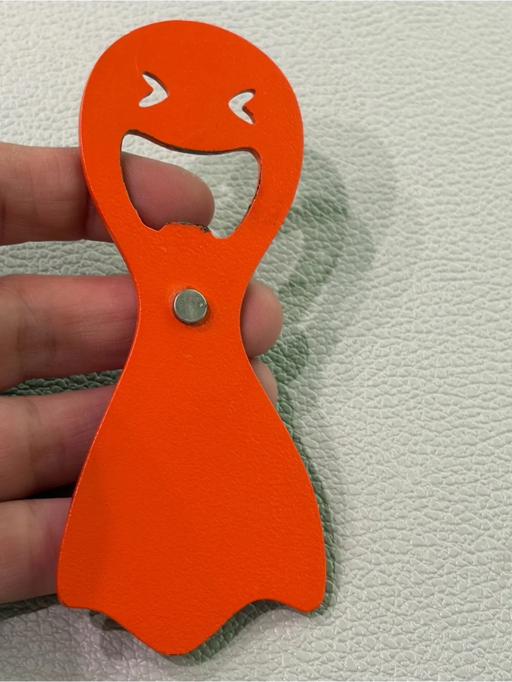 Orange Novelty Magnetic Bottle Opener Fridge Magnet Tosbaa